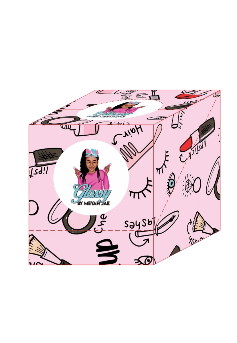 Glossy By Meyah Jae JUST PINK!”  16-Piece Display Box Luxury Vegan Lip Gloss My Store